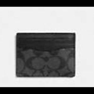 Coach logo card holder